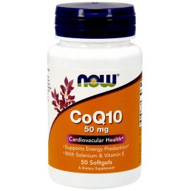 CoQ10 50 mg with Selenium and Vitamin E от NOW